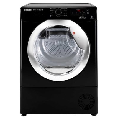 Hoover DNCD813BB Aqua Vision 8kg Sensor Condenser Tumble Dryer in Black Hoover DNCD813BB Aqua Vision 8kg Sensor Condenser Tumble Dryer in Black
